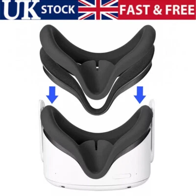 For Oculus Quest 2 Replacement Face Pad Cushion Face Cover Bracket Protective - Image 1 of 2