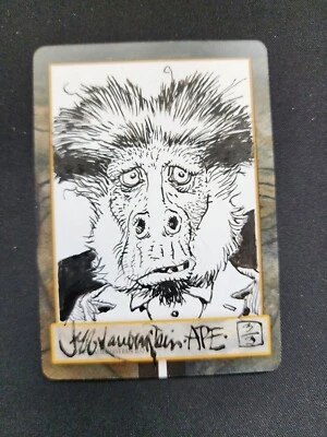 Magic The Gathering Ape Token Exodus Artist Jeff Laubenstein 1998 MTG Magic - Image 1 of 2