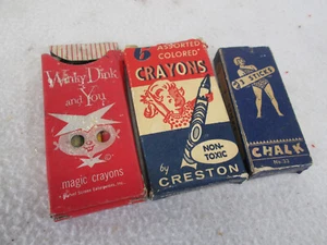 Vintage 1950's Winky Dinks, Creston Crayons chalk lot - Picture 1 of 9