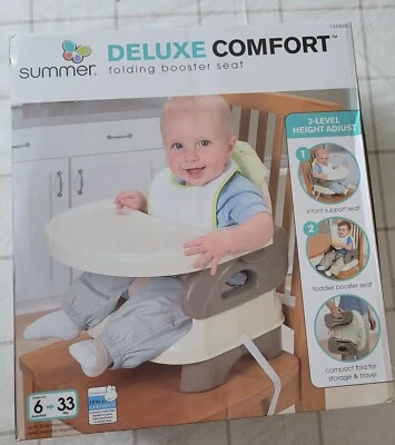 Asiento elevador plegable Summer Infant Deluxe Comfort - Bronceado Foto 1 de 4