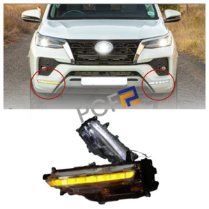 For Toyota Fortuner 2021 Two-color Front Bumper Fog Light Lamp LED Turn Signal - Picture 1 of 10