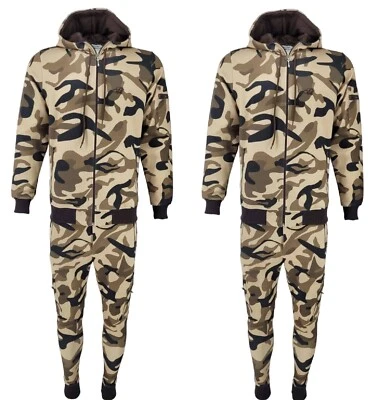 Mens Camouflage Tracksuit Men TIM Army Jogging Track suit Sets Cargo Gym Casual - Image 1 of 4