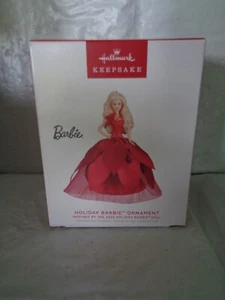 2022 - Hallmark Keepsake - Holiday Barbie Ornament - Red Dress - Picture 1 of 1