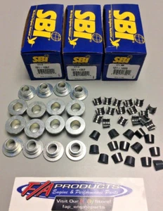 Ford Flathead Valve Spring Retainers + Locks Set Of 16 SBI 121-1003 161-1057 - Picture 1 of 2