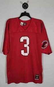Vintage Allen Iverson Football Jersey Men's Extra Large Red Reebok i3 - Picture 1 of 10