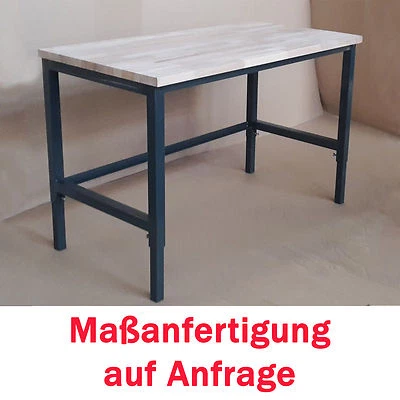 Werkbank Werktisch höhenverstellbar Arbeitstisch günstig stabil Tisch Holz   - Bild 1 von 4