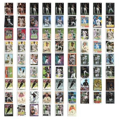 Tim Anderson Lot 78 Baseball Cards 2020 Topps Chrome Sepia Chicago White Sox Set - Image 1 of 4