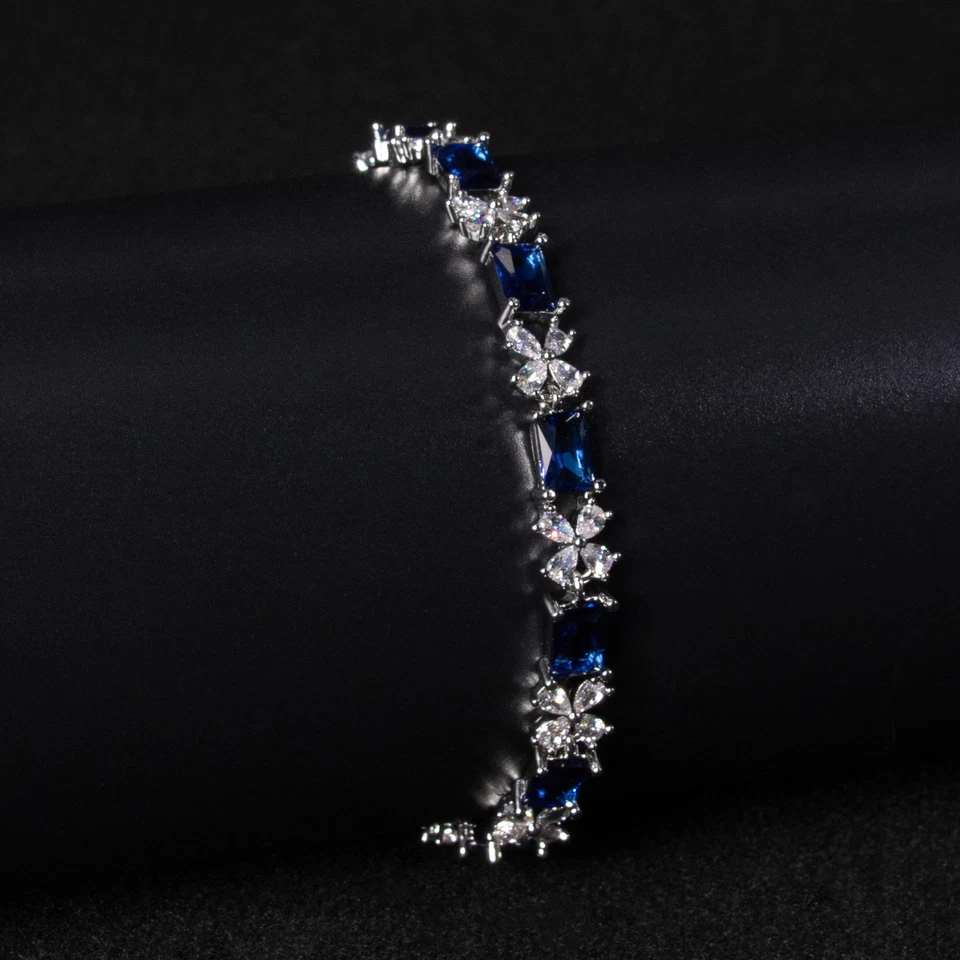 Pulseras de tenis para mujer regalo de cumpleaños joyería pulsera de circonitas cúbicas Foto 1 de 1