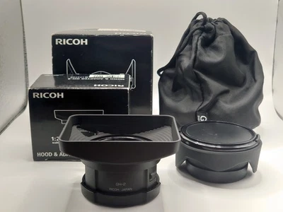 Lente de conversión ancha Ricoh 0,75x GW-2 + capucha y adaptador GH-2, listada desde Japón Foto 1 de 4