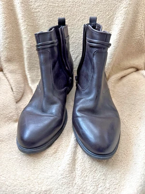 Botines Bandolino marrón chocolate para mujer 9 M 1,5" tacón bloque cierre cremallera Foto 1 de 4