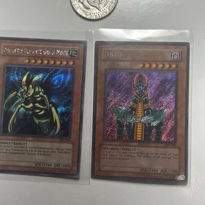 Jinzo PSV-000 Secret Rare Unlimited LP + Perfectly Ultimate Great Moth TSC-001￼ - Picture 1 of 13