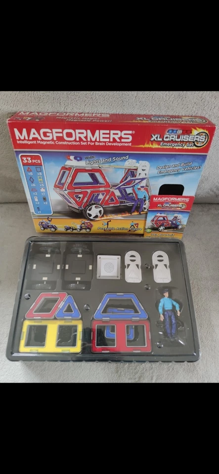 Magformers  XLCruiser Constructionset Magnetspielzeug,Magnetbausteine,Feuerwehr  - Bild 1 von 1