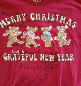 T-shirt natalizia Grateful Dead Holiday Xl ruba il tuo albero nuova blu liquido - Foto 1 di 5