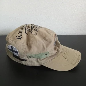 Gorra de camionero Bay Sapkaci de mezclilla áspera estilo militar sombrero de algodón caqui 57 cm - Imagen 1 de 9