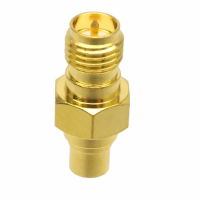 Reverse Polarity RP-SMA Female to MCX Female Coaxial Adapter Connector Straight - Image 1 of 4