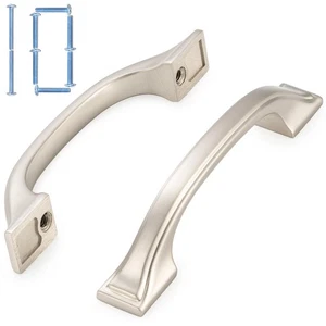 10 Pack 3 Inch Brushed Nickel Kitchen Cabinet Pulls Satin Silver Cabinet Hand... - Picture 1 of 7