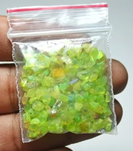 100 Pcs Lot AAA Natural Multi Flash Ethiopian Opal Rough Welo Fire Opal Stone - Picture 1 of 1