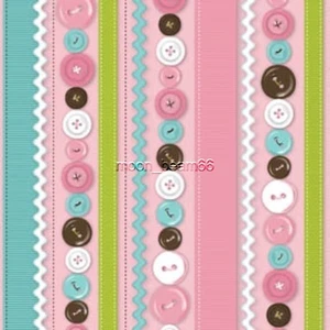 35"L x 45"W Stitched Garden Button ZigZap Pink Cotton Fabric 1 Yard 6140102-2 - Picture 1 of 2