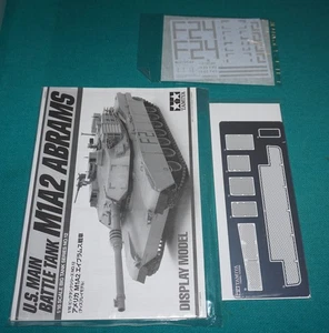 M1A2 Abrams US Main Battle Tank Display Ver. Tamiya 1/16 Instructions Decals PE. - Picture 1 of 1