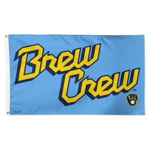 WinCraft Milwaukee Brewers 3' x 5' Single-Sided City Connect Deluxe Flag - Picture 1 of 1
