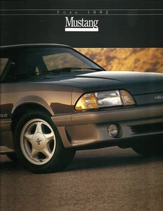 1992 FORD MUSTANG sales brochure catalog US 92 LX GT V8 5.0 - Picture 1 of 1