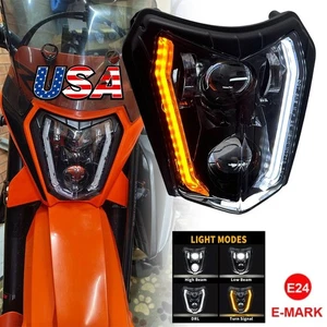 LED Headlight Blink Turn signal For KTM 17-23 EXC XCW 250 350 450 500 SMC-R 690 - Bild 1 von 19
