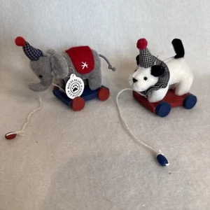 BOYD'S BEARS T F WUZZIES STRINGA LUNGO CIRCO PETEY cane SQUIRT etichette elefante rare - Foto 1 di 5