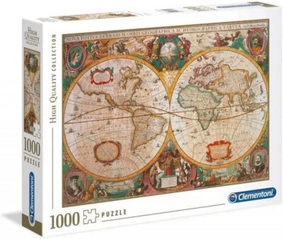 Clementoni-Mappa Antica  High Quality , 1000 Pezzi, Multicolore, 31229 - Immagine 1 di 4