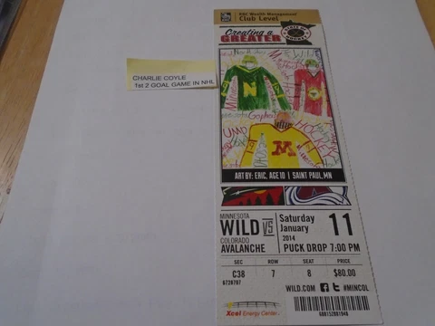 Charlie Coyle  1st  2 Goal Game in the NHL  Minnesota Wild Cover
