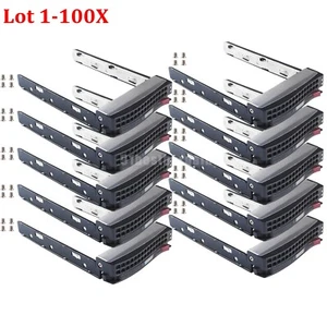 Lote Supermicro 3.5" LFF Disco Duro Caddy Trineo Bandeja MCP-220-00024-0B SAS/SATA - Imagen 1 de 11