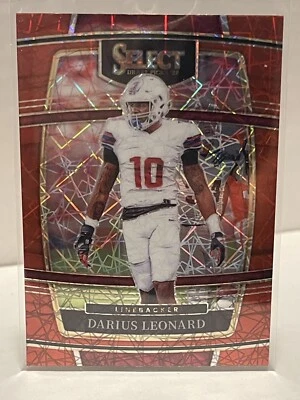 2022 Select Draft Picks Football Darius Leonard #76 Concourse Red Lazer Prizm - Image 1 of 2