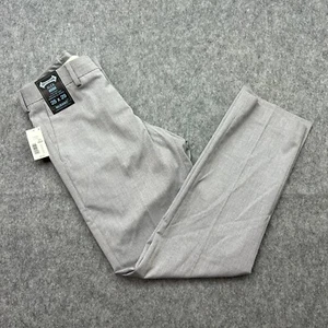 Murano Alex Slim Fit Flat Front Pants Men's Size 28 X 29 Mid Rise Light Gray NWT - Picture 1 of 13