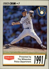 1991 (BREWERS) Brewers Police #6 Chuck Crim