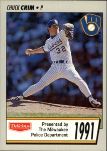 1991 (BREWERS) Brewers Police #6 Chuck Crim