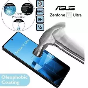 100% Genuine Tempered Glass Screen Protector Zen Phone For Asus Zenfone 11 Ultra - Picture 1 of 2