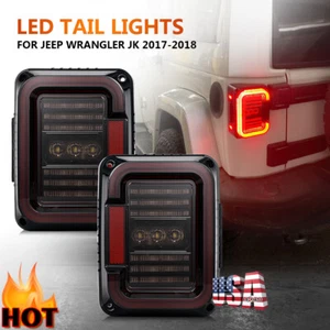 Luces traseras traseras traseras LED de humo freno inverso señal de giro para Jeep Wrangler JK 07-17 - Imagen 1 de 10