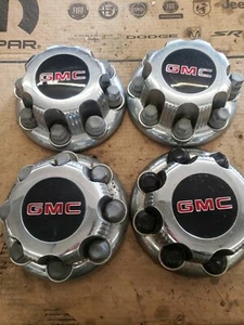 4 GMC wheel Center hub Caps Sierra Yukon Safari Savana 15067579 Chrome 1999-2018 - Picture 1 of 5