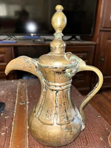 Reines Kupfer Antik Damaskus, Syrien Kaffee Dekanter - Bild 1 von 19