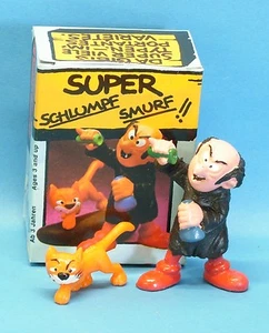 GARGAMEL dunkles pink + AZRAEL glasig 40211 SUPER Schlumpf Nr 4 Schleich HK OVP - Bild 1 von 2