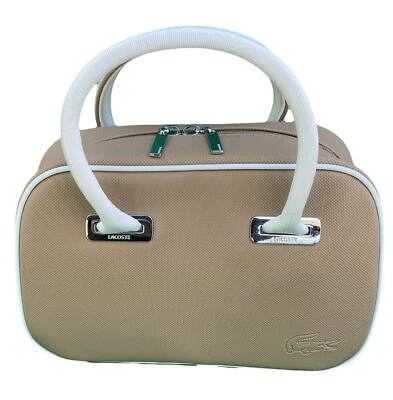 LACOSTE HANDBAG Small Vintage L61 Classic 17 Caramel White NEW - Image 1 of 4