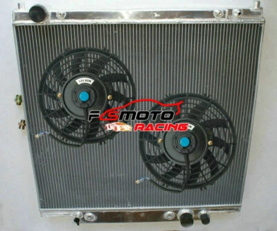 Radiador de aluminio + ventilador para Ford F250/F350/F450 Super Duty 1999-2005 6,8 L 7,3 L Foto 1 de 4