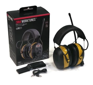 3M Peltor AM/FM Radio Headphones with Aux Cable & Slim Belt Clip 90541-80025T - Picture 1 of 9