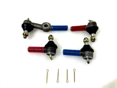 RH Side Steering Tie Rod End Kit Set 4 For Willys CJ2A Mahindra Jeeps 11/16" Foto 1 de 4