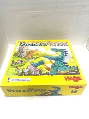 Drachen Turm HABA Dragon Tower Board Game German & English Instructions Complete - Image 1 of 4