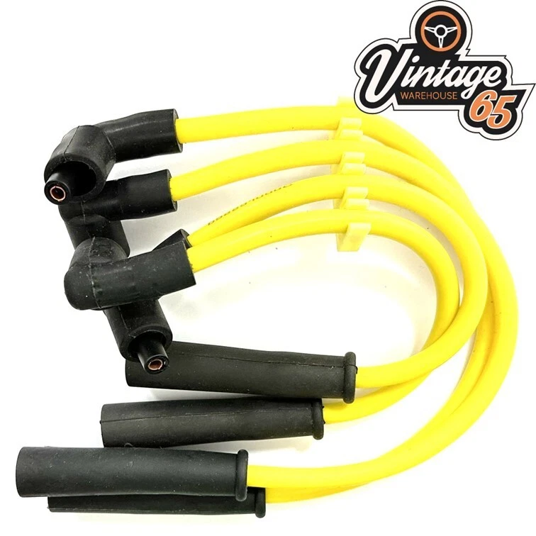 Clásico Mini 8mm Bujía de Silicona Conductores Austin Rover Cooper MPI GHT289 Y - Imagen 1 de 1