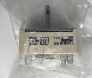 "Interruptor Kenmore Whirlpool OEM para quemador de 6"" Inf Infinity 3149401" - Imagen 1 de 4