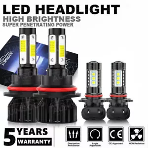 For F150 1999-2003 Ranger 2001-2011 faro LED de haz alto y bajo+luces antiniebla - Picture 1 of 12