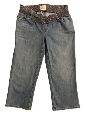 Old Navy Denim Maternity Low Rise Stretch Capri Jeans sz Medium (Waist 31") - Image 1 of 4
