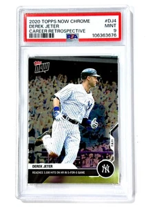 2020 Topps Now Chrome DEREK JETER #DJ-4 Career Retrospective PSA-9 - 3000 hits - Picture 1 of 2