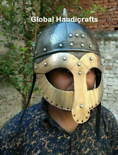 Medieval Collectible Viking Unique Style Spectacle Antique Warrior Armor Helmet